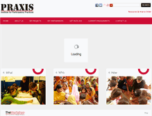 Tablet Screenshot of praxisindia.org